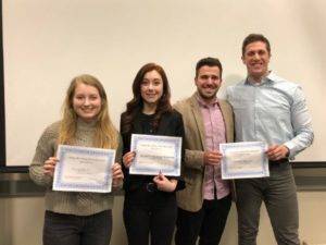 Pictured L to R: Kyrstin Myhers, Abigail Luchsinger, Miguel Izard, Mark Ramirez